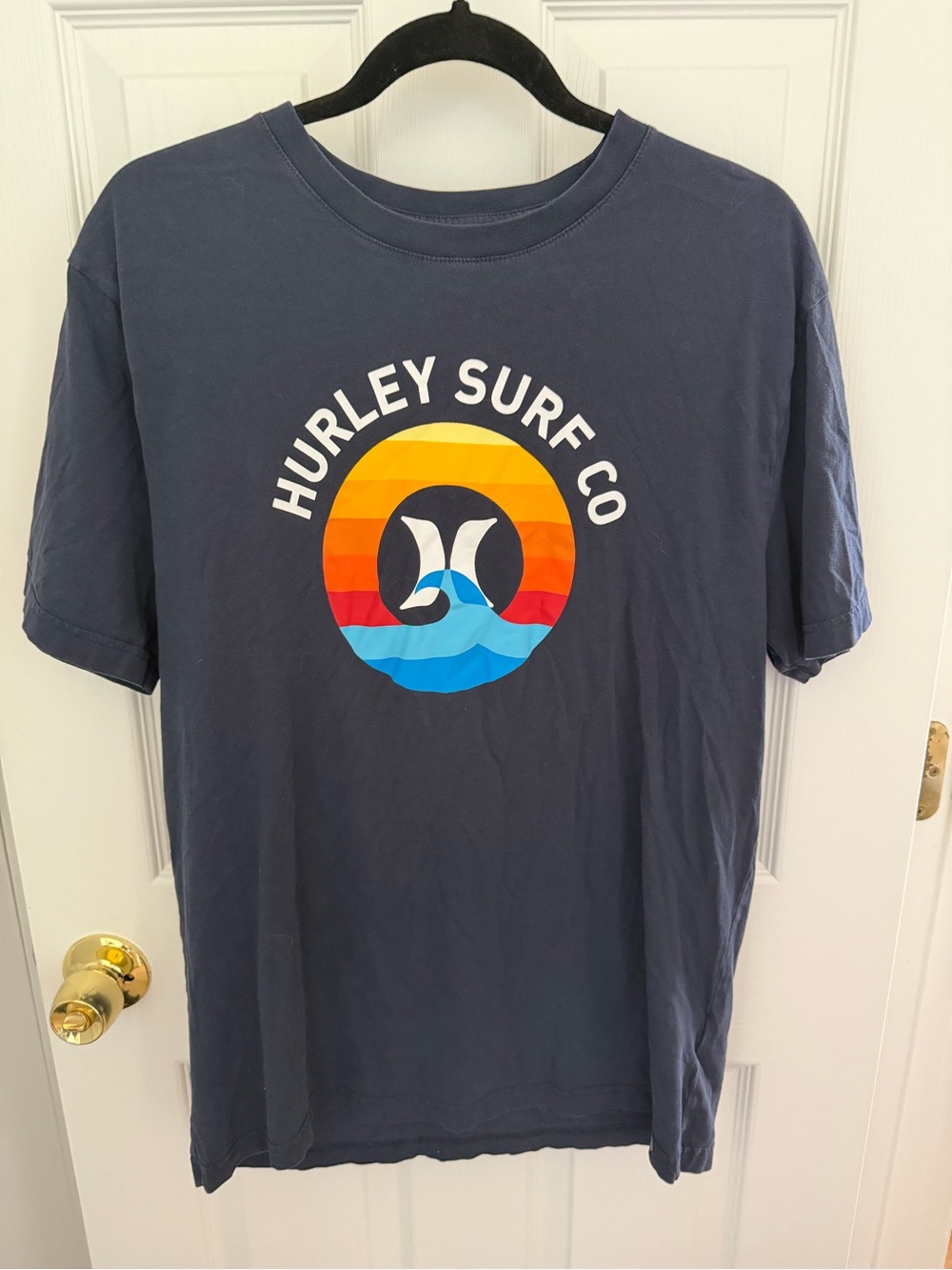 Men's Navy Blue Hurley Tee Shirt Size Medium
